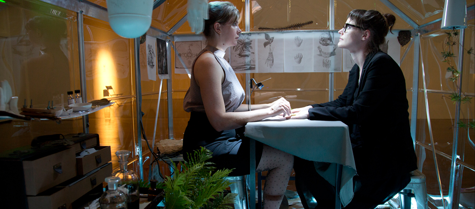Plantarum: Empathic Limb Clinic by Cat Jones Proximity Festival. Image by Fionn Mulholland 2013.